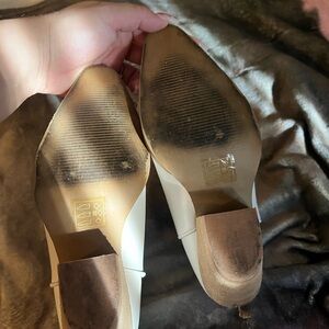 SHEIN White Heeled Boots for Women